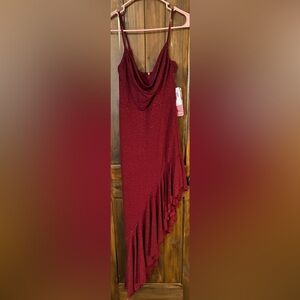 Red sparkly beautiful cocktail dress